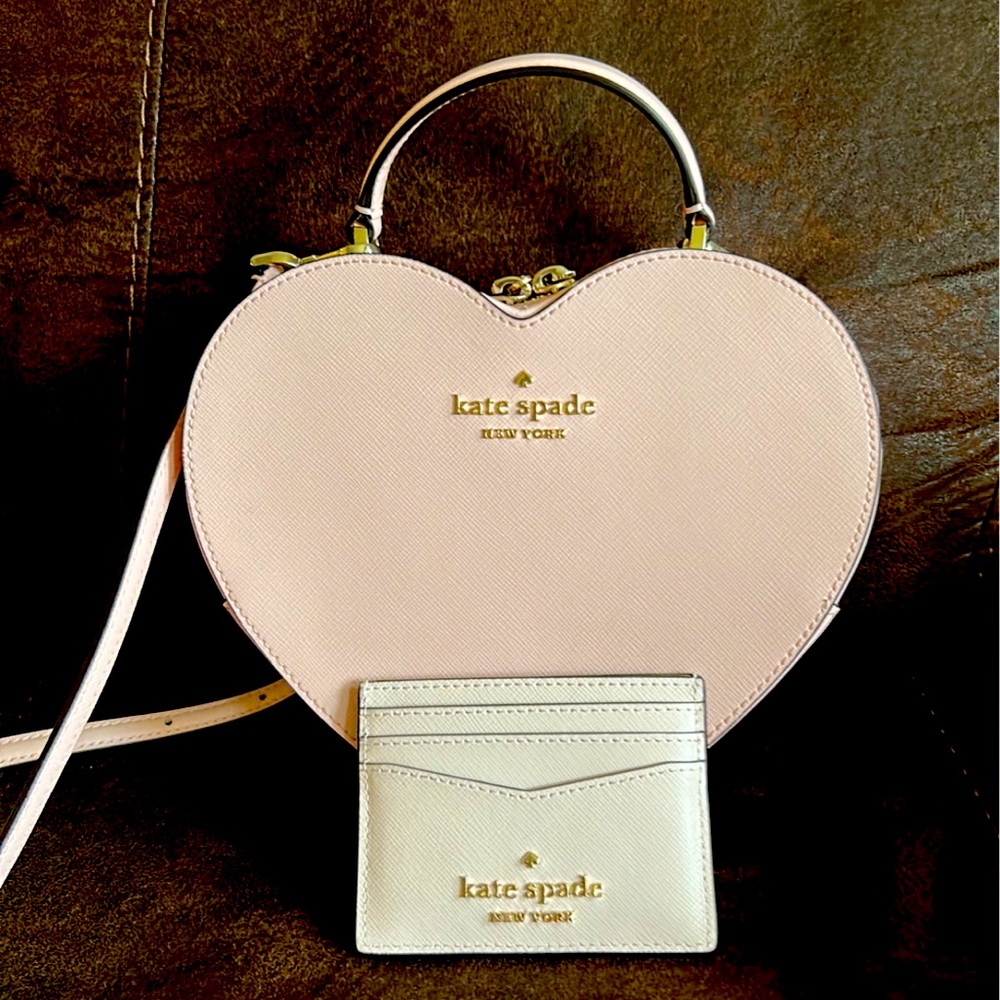 Kate spade heart purse and card holder